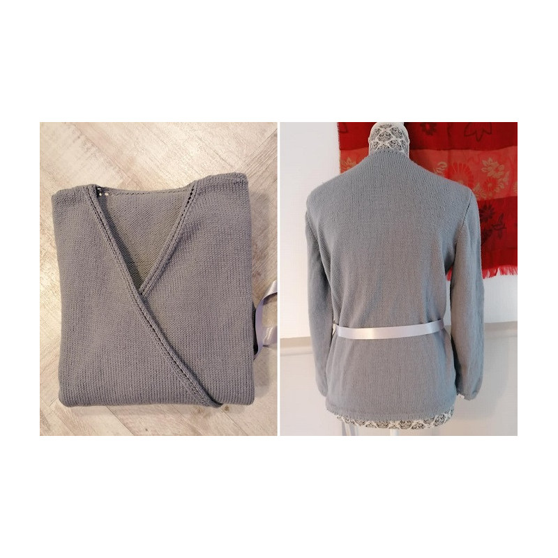 Fiche Tricot : Le Cache-Coeur Femme Ballerine Niveau Confirmé