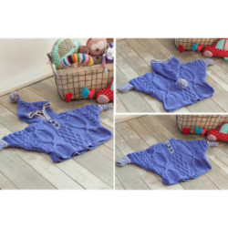 Fiche Patron Tricot : Le Poncho Chauve-Souris pour Bébé