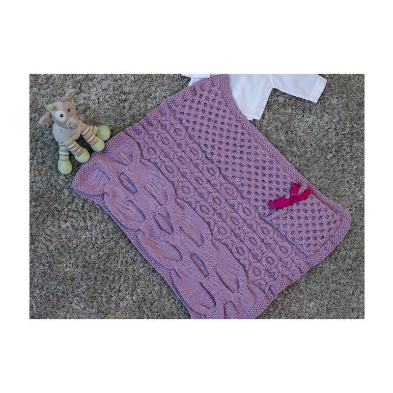 Kit Tricot Couverture Cocoon Couverture pour Berceau ou Landeau Kit Tricot Couverture Cocoon Couverture pour Berceau ou Landeau