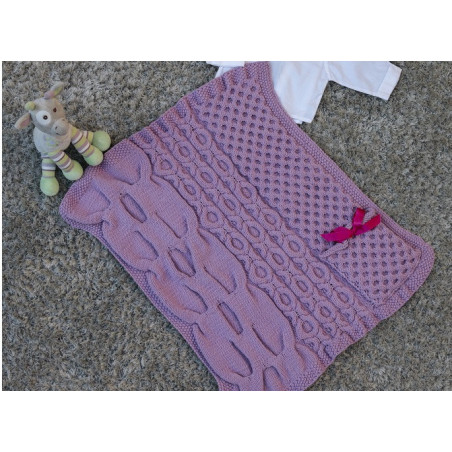 Kit Tricot Couverture Cocoon Couverture pour Berceau ou Landeau