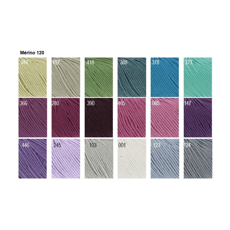 Nuancier mérinos 120 Lang Yarns tendance rentrée 2025 Nuancier mérinos 120 Lang Yarns tendance rentrée 2025