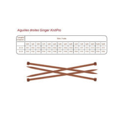 Aiguilles Droites Ginger de KnitPro