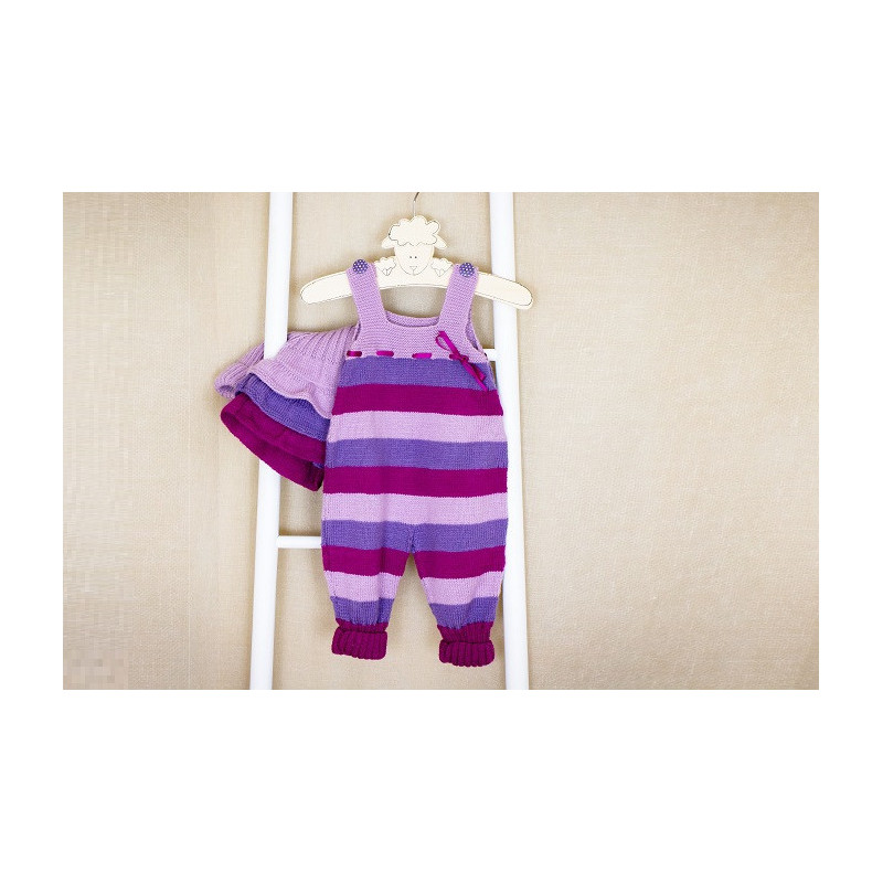 Fiche Patron Tricot : L'Ensemble "Macaron" pour Bébé
