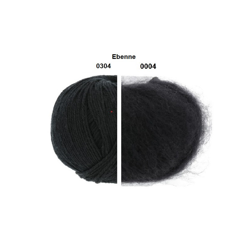 Combo matière couleurs mérinos 200 et mohair luxe lamé Lang Yarns Combo matière couleurs mérinos 200 et mohair luxe lamé Lang Yarns