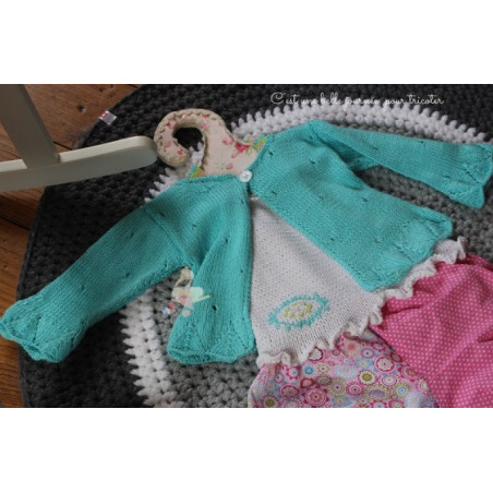 Fiche Patron Tricot : Twinset Bébé