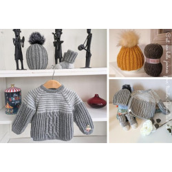 Ensemble "Trop Chou" : Le Style Tricoté des Petits Aventuriers !