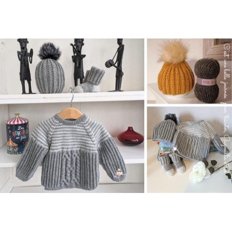 Ensemble "Trop Chou" : Le Style Tricoté des Petits Aventuriers !