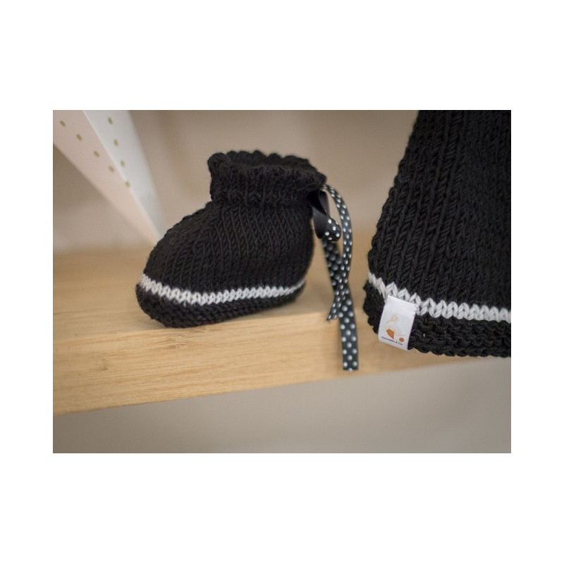 Chaussons "Clichés "Maille à rebonds Maille à petons"