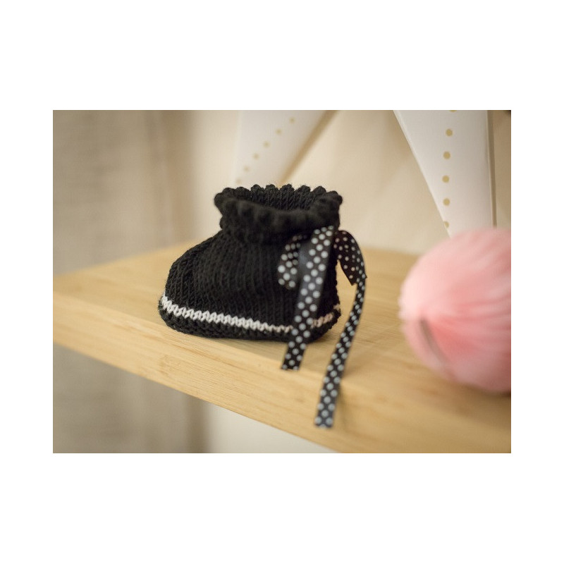 Chaussons "Clichés "Maille à rebonds Maille à petons"