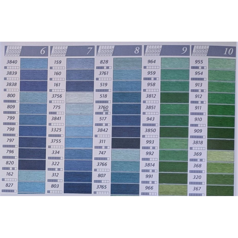 Fil mouliné Spécial 25 DMC  503 à 799