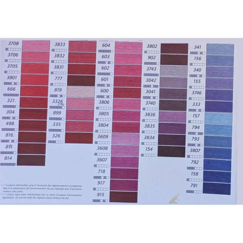 Fil mouliné Spécial 25 DMC de B5200 à 125