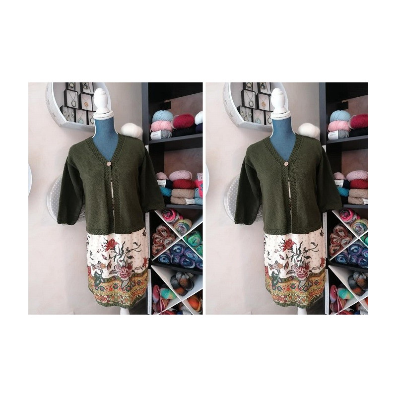 Tutoriel tricot Gratuit : Le Gilet Femme "Courtes Manches" 