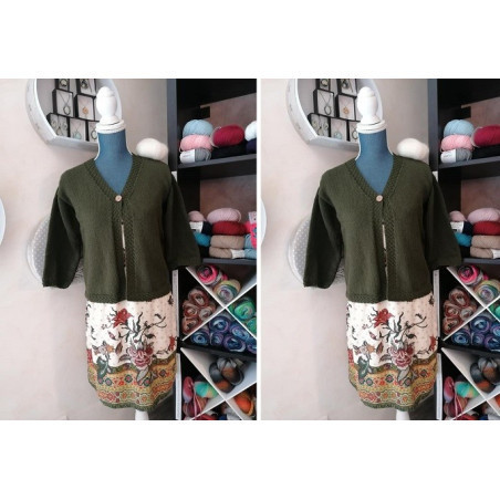 Tutoriel tricot Gratuit : Le Gilet Femme "Courtes Manches" 