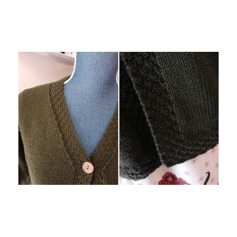 Tutoriel tricot Gratuit : Le Gilet Femme "Courtes Manches" 