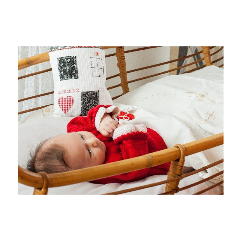 Cache-Cœur "Poésie de Maille" : La Poésie Tricotée pour Bébé