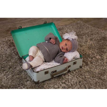 Ensemble Layette "Délicatesse" : L'Ensemble Câlin qui pousse tout seul sur les aiguilles !
