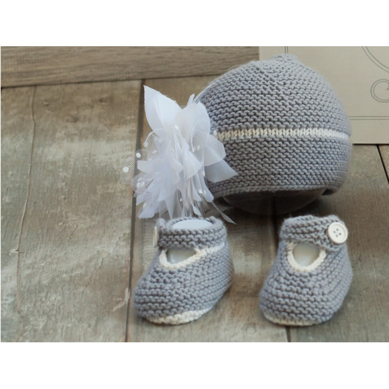 LDélicatesse ensemble Layette tricoté main LDélicatesse ensemble Layette tricoté main