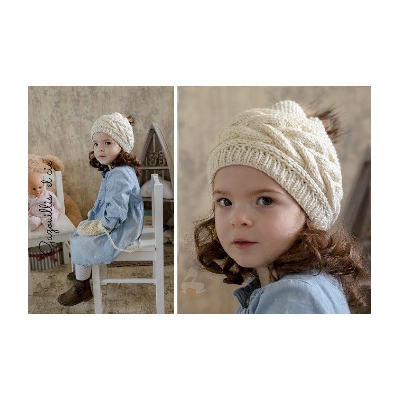 Cup Cake Ensemble bonnet et moufles pour bébé