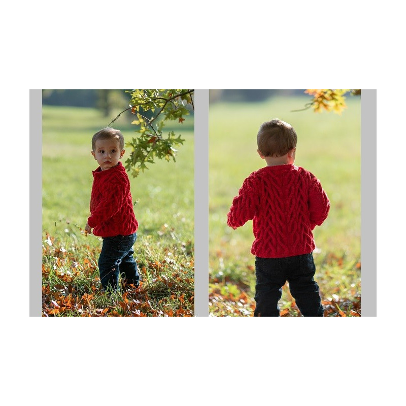Arabesque Veste mi saison à tricoter pour bébé Arabesque Veste mi saison à tricoter pour bébé