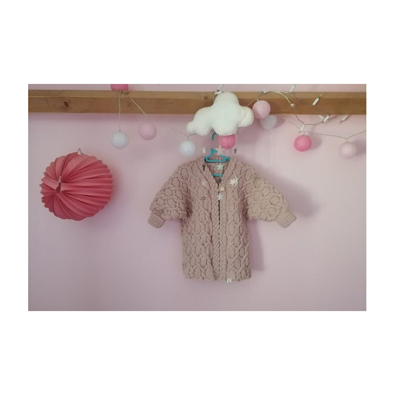 Kimonounou : La Veste en Mérinos Tricotée pour Bébé Kimonounou : La Veste en Mérinos Tricotée pour Bébé