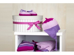 Macaron coffret de naissance Bonnet-Babies