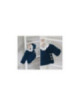 rassière Indigo tricotée en mérinos spécial layette rassière Indigo tricotée en mérinos spécial layette