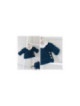rassière Indigo tricotée en mérinos spécial layette rassière Indigo tricotée en mérinos spécial layette