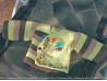 Brassière Mérinos tricotée main point mousse et jersey "Bonjour la Terre"﻿ 