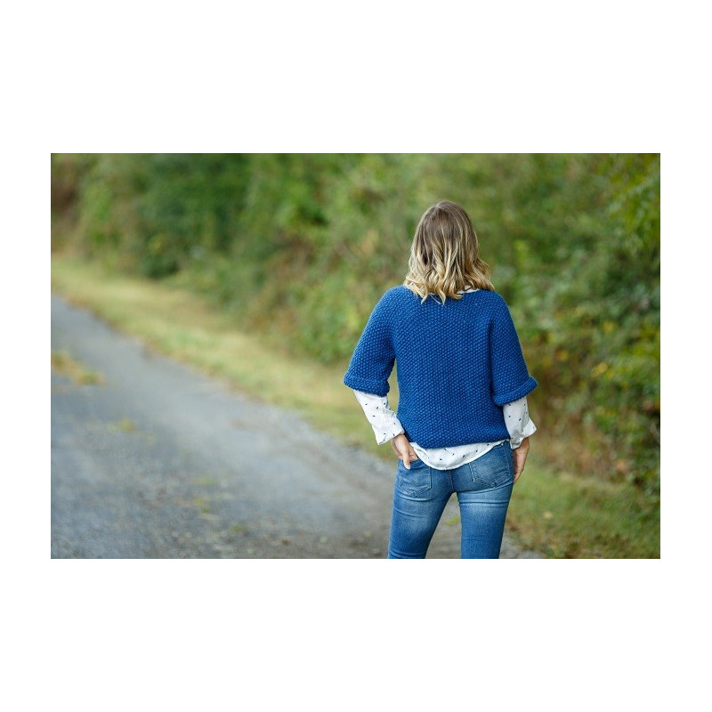 Le Mythique Pull tube tricoté au point de riz_ Le Mythique Pull tube tricoté au point de riz_