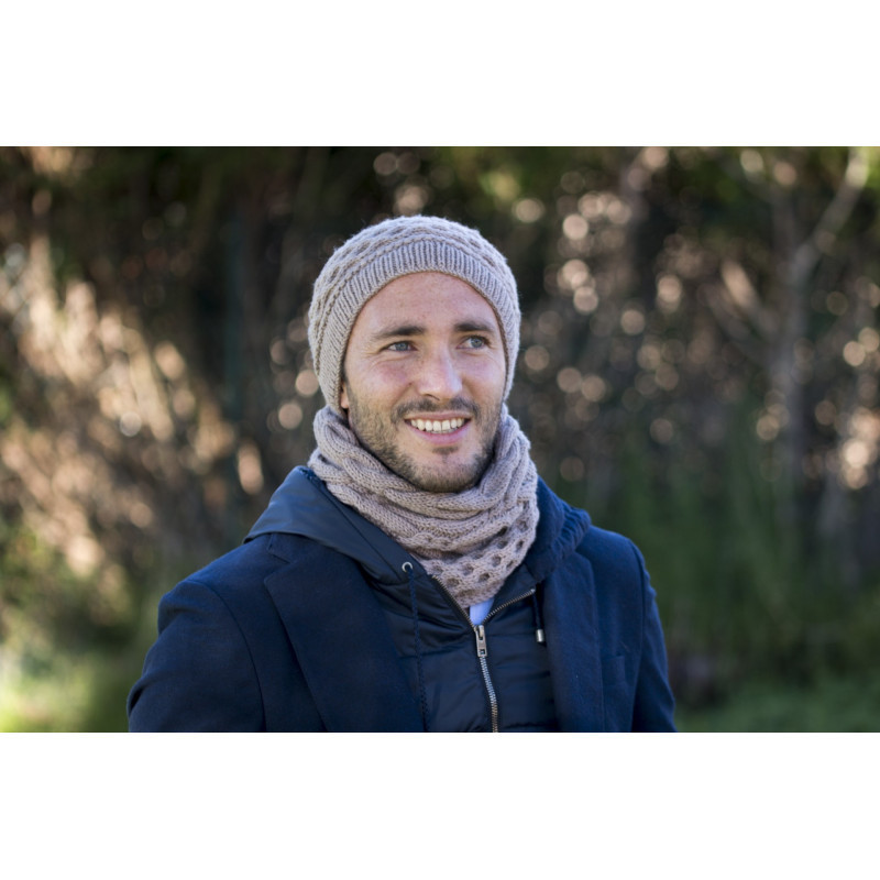 Kit- Tricot- Bonnet et snood-Free Style pour homme-Vos doigts ont la parole Kit- Tricot- Bonnet et snood-Free Style pour homme-Vos doigts ont la parole