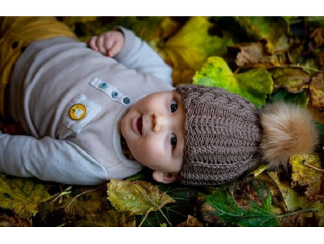 Surprise le bonnet pour bébé tricoté main