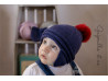 Spirale bonnet et moufles pour bébé en Guéret de Fonty