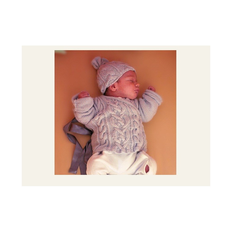 Ensemble de layette Torsades Nordiques Ensemble de layette Torsades Nordiques
